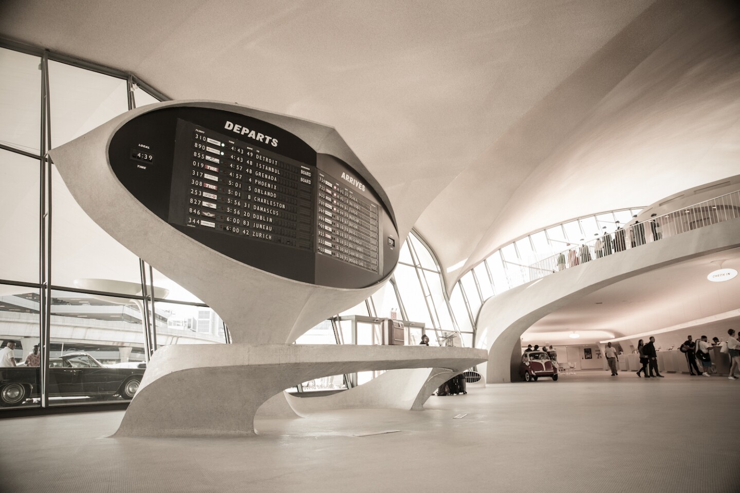 The former TWA Flight Center has been reborn as the TWA Hotel.