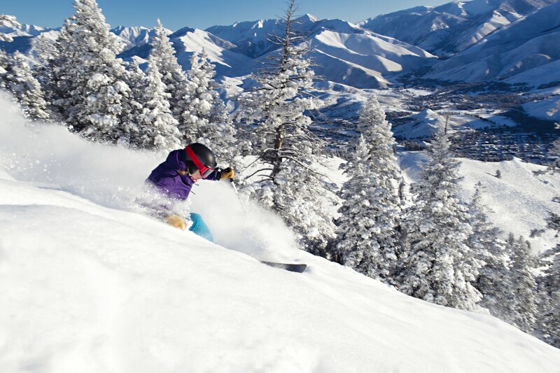 Sun Valley’s clear, "bluebird" days make it one of the best spring ski spots outside of California.