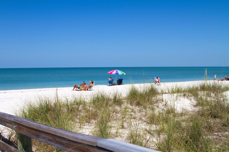 Barefoot Beach just north of downtown Naples was selected by "Dr. Beach" as the #2 USA beach in 2014. The beach has long stretches of white sand perfect for peaceful beach walks.