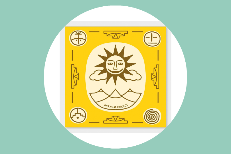 Add style to your camp ensemble and contribute to a good cause with the Parks Project Sun Rug Bandana.