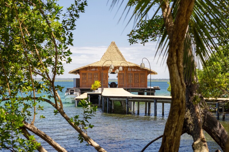 An overwater bungalow at Nayara Bocas del Toro