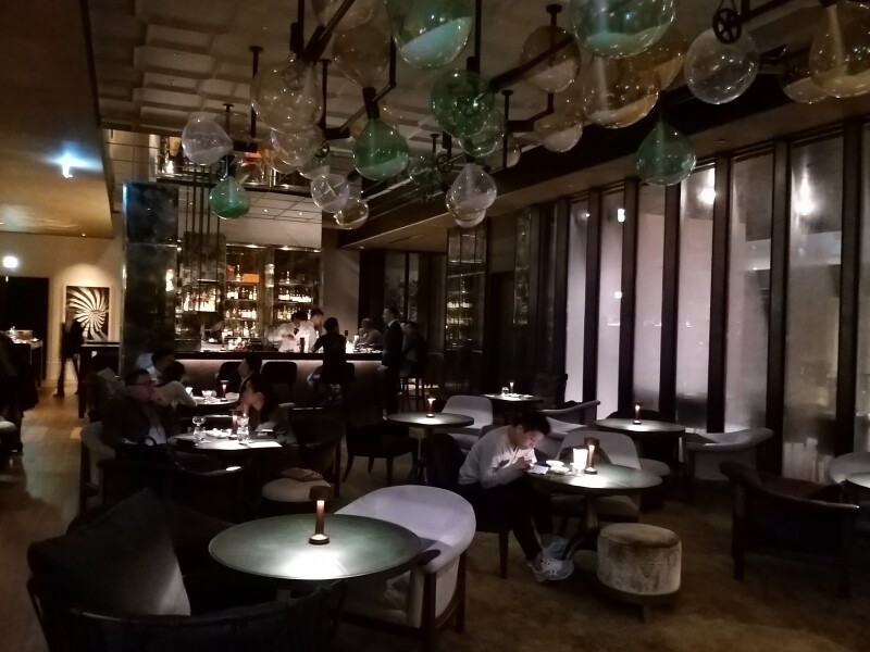The moody interior of DarkSide features a series of oversize rotating hourglasses; head to the terrace to smoke the bar’s vintage cigars.