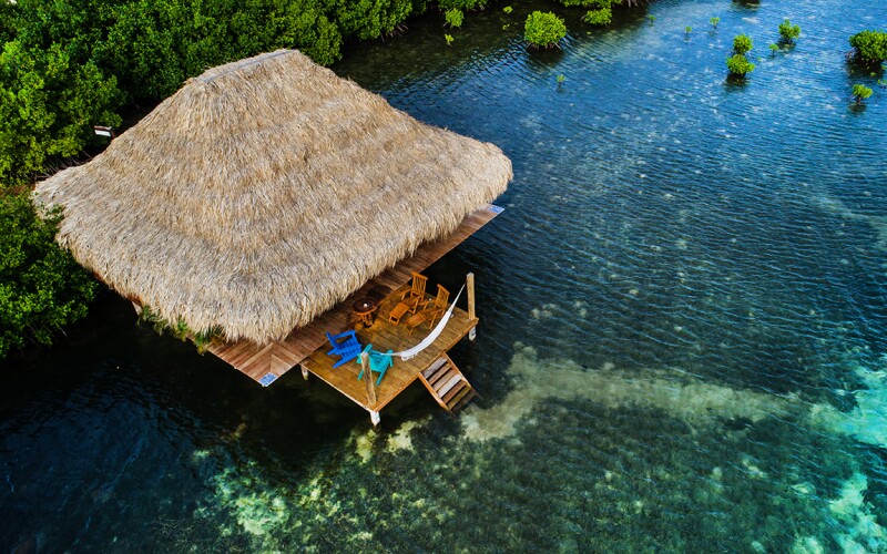 Stay in the island’s only over-water bungalows at Aruba Ocean Villas.