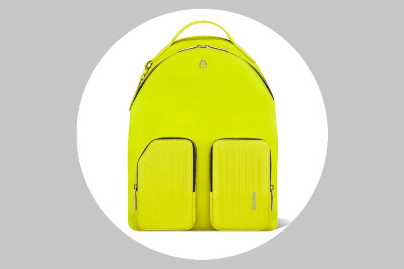 In addition to the bright yellow seen here, this backpack also comes in black, gray, and green.