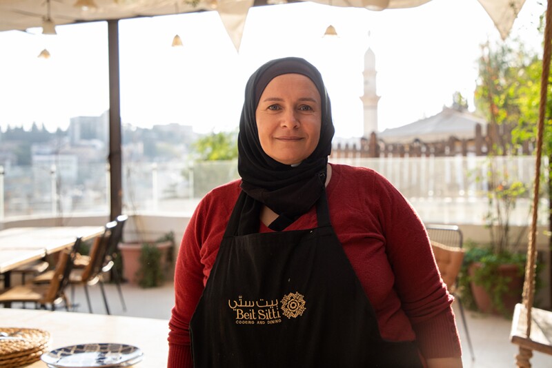 One of the cooks at Beit Sitti