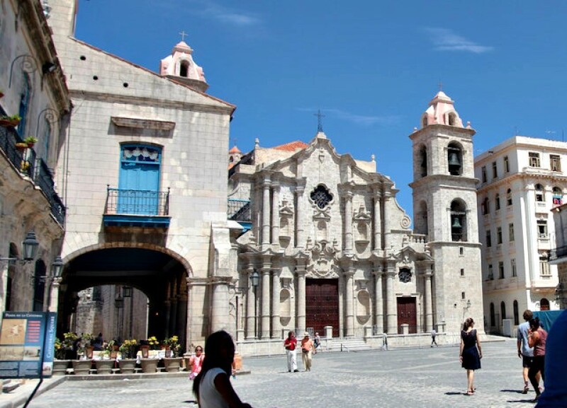 Havana's cathedral is considered one of the best representatives of baroque architecture on the island.