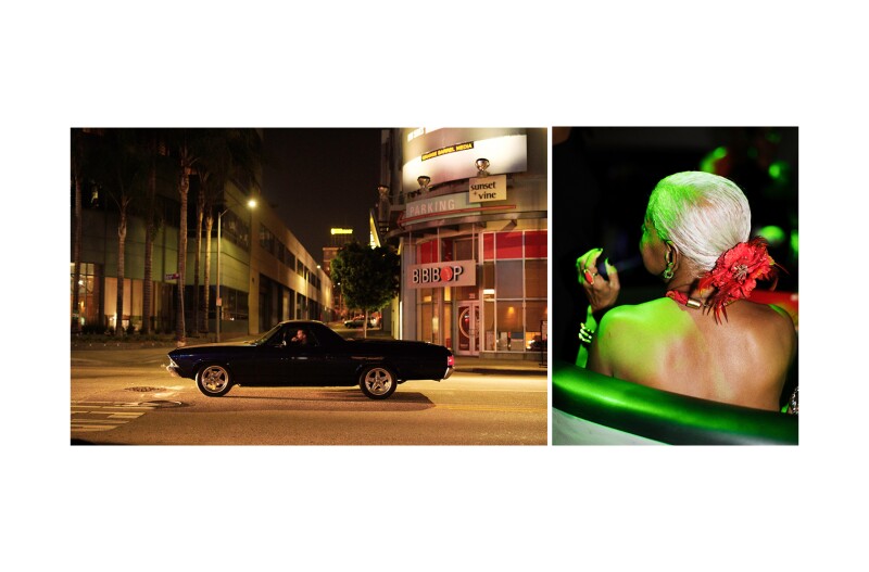 Left: 8:45 p.m. Los Angeles, United States; Right: 12:01 a.m. Cali, Colombia