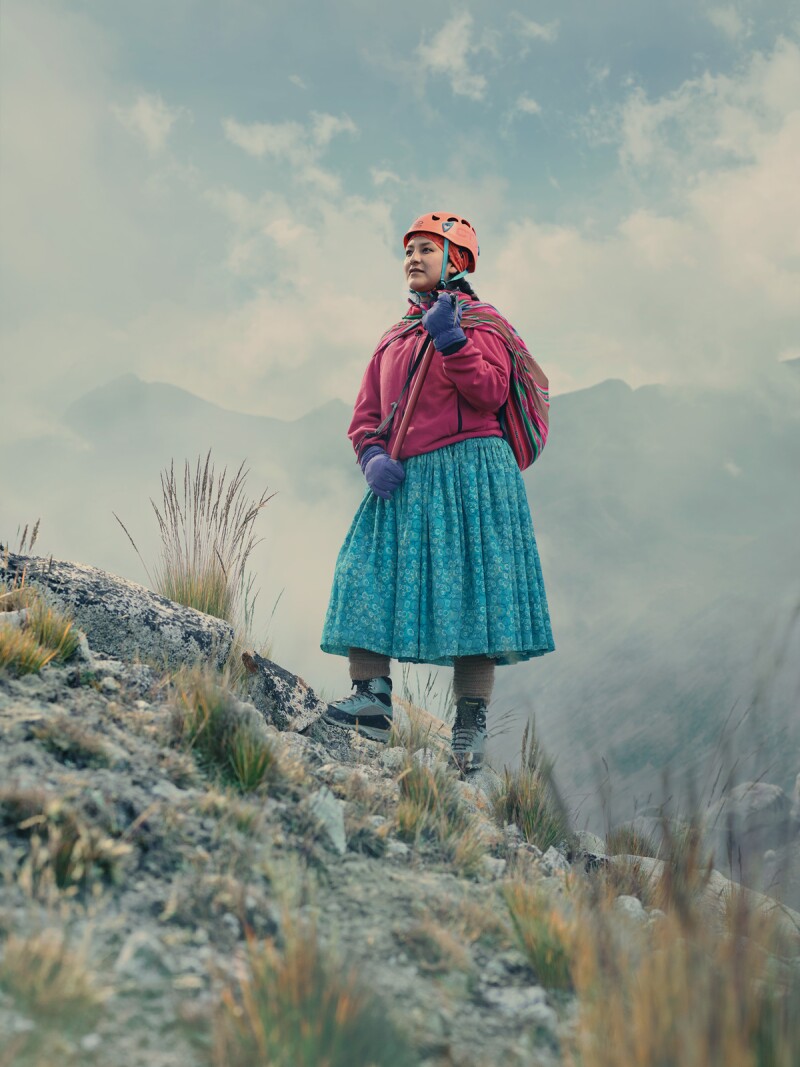 Antony and his team took lighting equipment up the mountain with them for the shoot to give the images a “stylized edge. All the images from the series have in some degree been lit to make them feel unique,” says Antony.