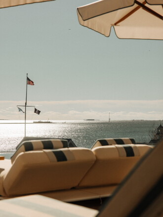 The Cooper features harbor-front views