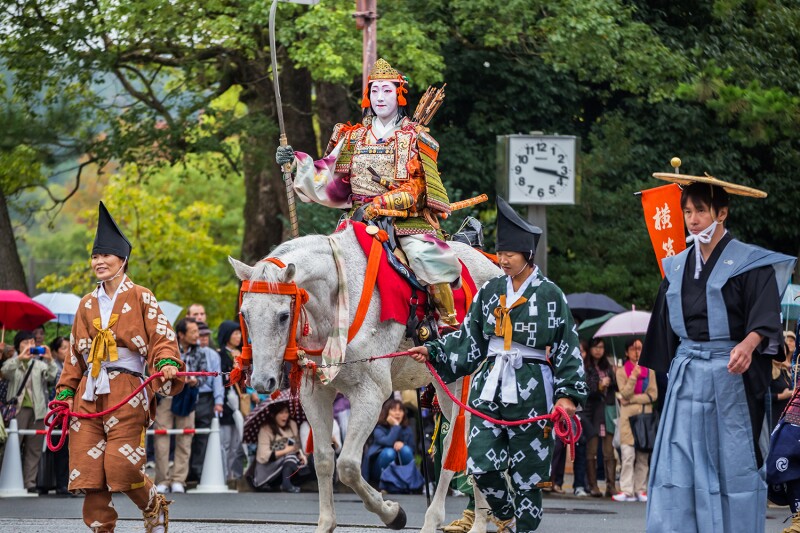 At the Jidai Matsuri festival, travelers can celebrate Kyoto's founding.