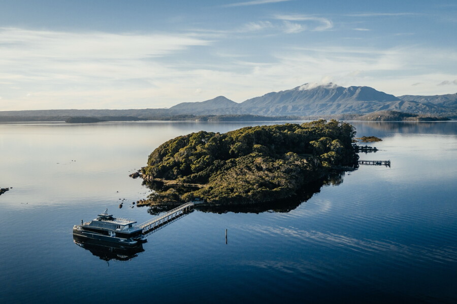 Gordon River Cruises visits Sarah Island, off the west coast of Tasmania.
