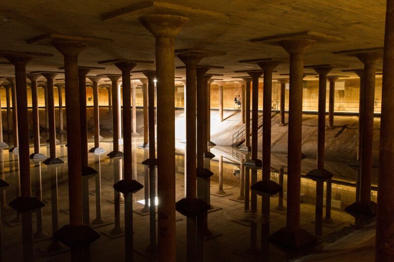 Catch another of Cruz-Diez’s works at the Buffalo Bayou Park Cistern.