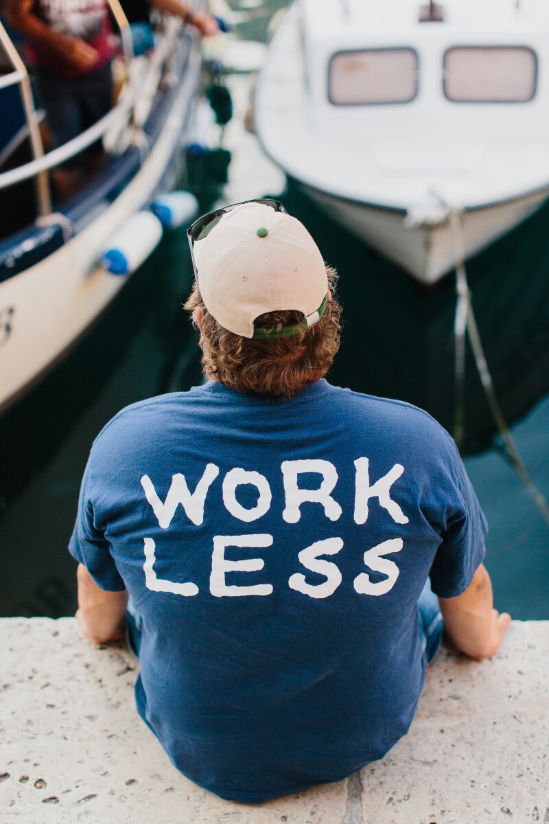 A t-shirt captures the spirit of fjaka.