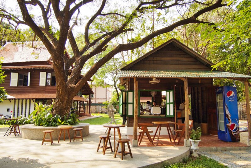 A rare quiet moment at newly opened Chocolate Garden cafe, where hot chocolate and pastries are in high demand.