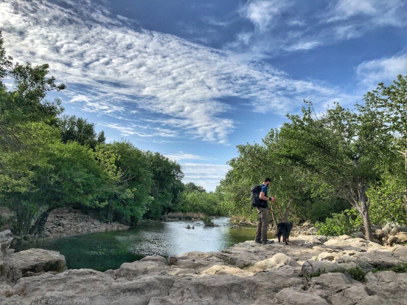 The Greenbelt is a great, pet-friendly place to take your pooch.