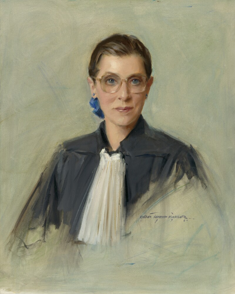 Ruth Bader Ginsburg, by Everett Raymond Kinstler, 1996. Oil on canvas. National Portrait Gallery, Smithsonian Institution.