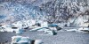 mendenhall glacier meets the sea, juneau alaska united states of america