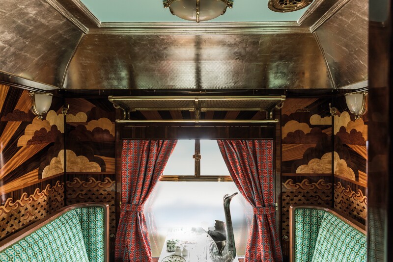 Two private coupés offer an exclusive dining experience for up to four guests each.