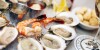 Close up of oysters in Neptune Oyster Restaurant, North End, Boston, Massachusetts, USA