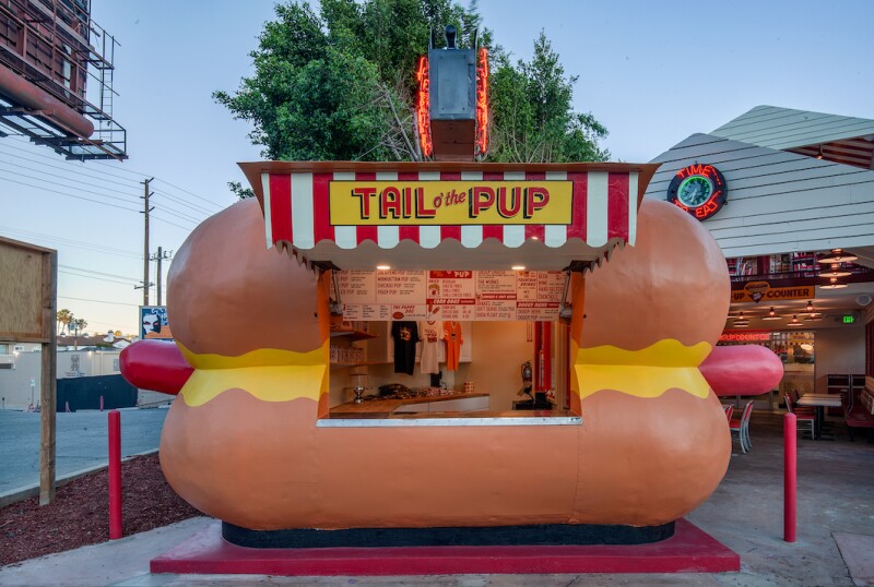 After sitting in storage for a few years, the Tail O' the Pup was painstakingly restored to its former glory.