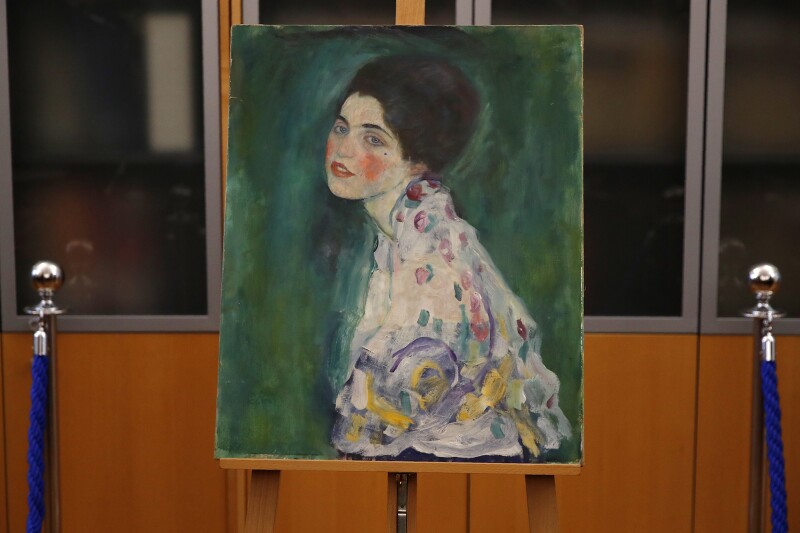 A gardener reported finding an artwork inside a bag last month while clearing ivy at the Ricci Oddi Modern Art Gallery in the northern city of Piacenza.