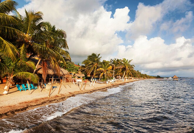 beach. hopkins village. belize.