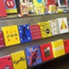 Books on a shelf