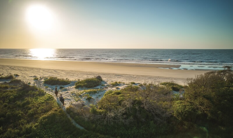 Horseback riding along the Golden Isles’ sandy shores