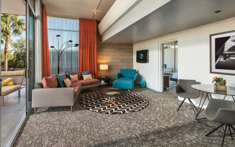 The Hotel Valley Ho in Scottsdale is a showcase of the midcentury modern architectural style popularized by Frank Lloyd Wright.