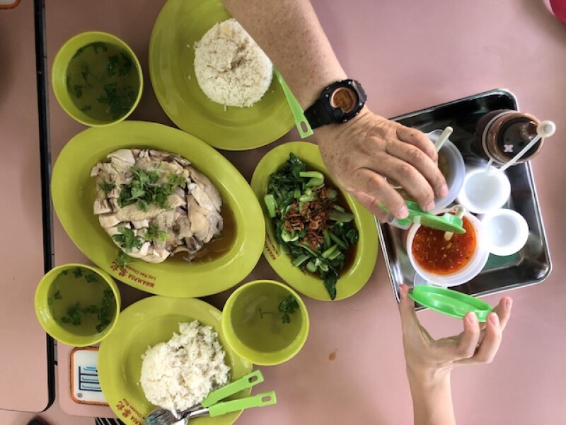 Hainanese chicken rice from Loy Kee Chicken Rice, Whampoa Drive Food Centre