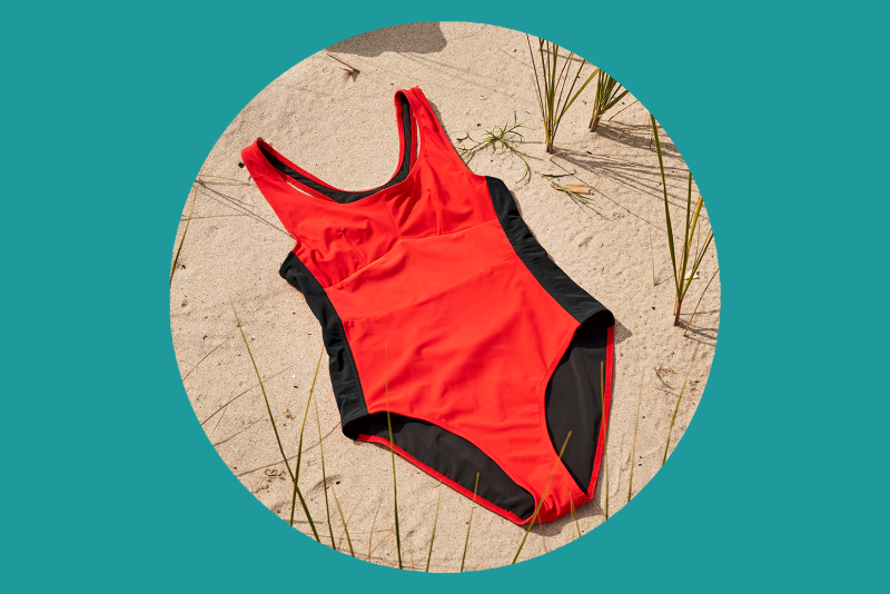 Revv swimwear is made in NYC from recycled materials.