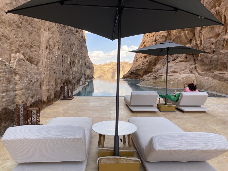The Banyan Tree infinity pool is only available to guests, so no competing for those views.