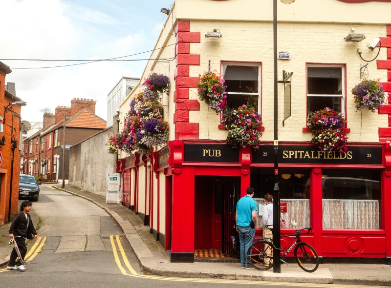 Spitalfields pub in the capital of Ireland