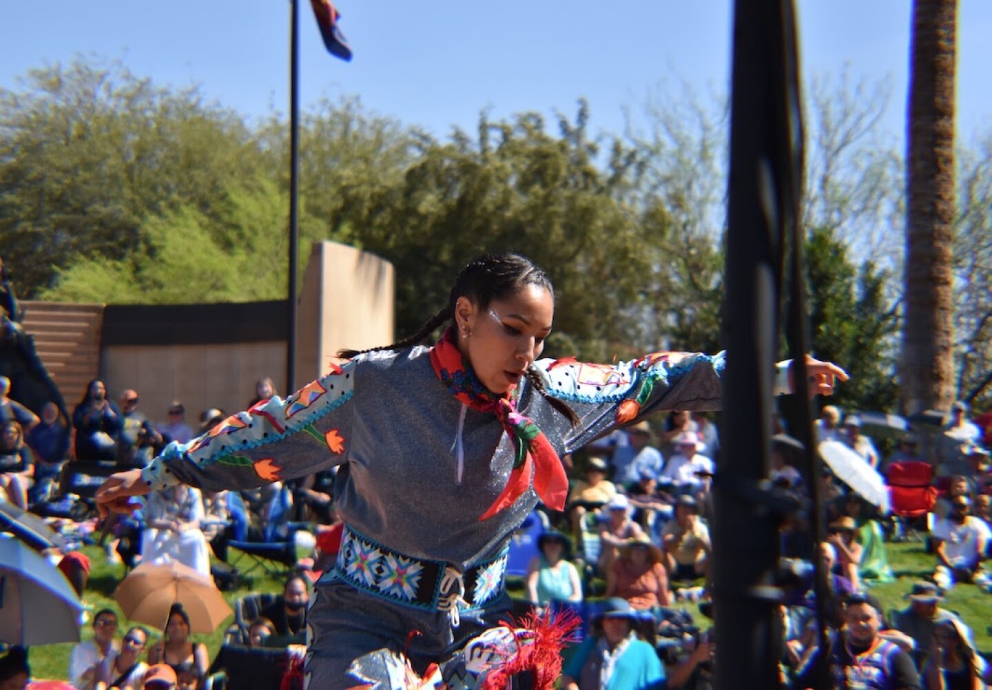 Contestant ShanDien LaRance comes from a family of enthusiastic hoop dancers.