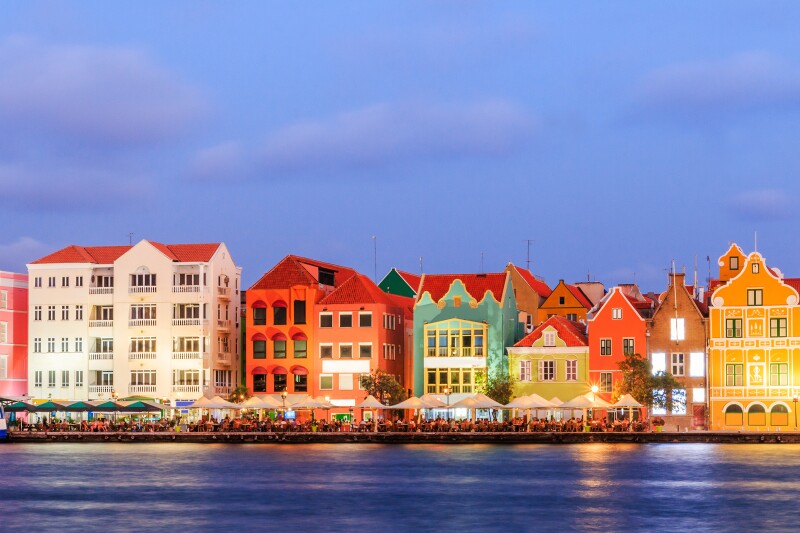 Curaçao is known for its pristine beaches and its colorful capital, Willemstad.
