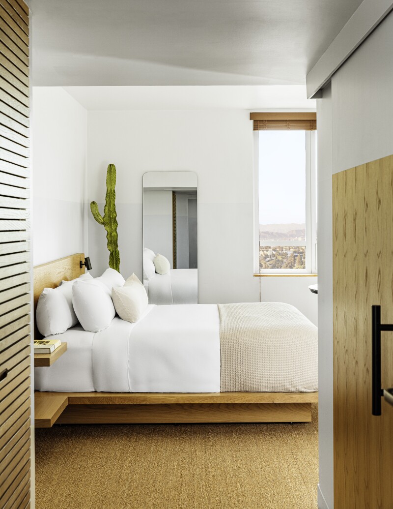Hotel June boasts a beachy design from Venice-based Studio Collective.