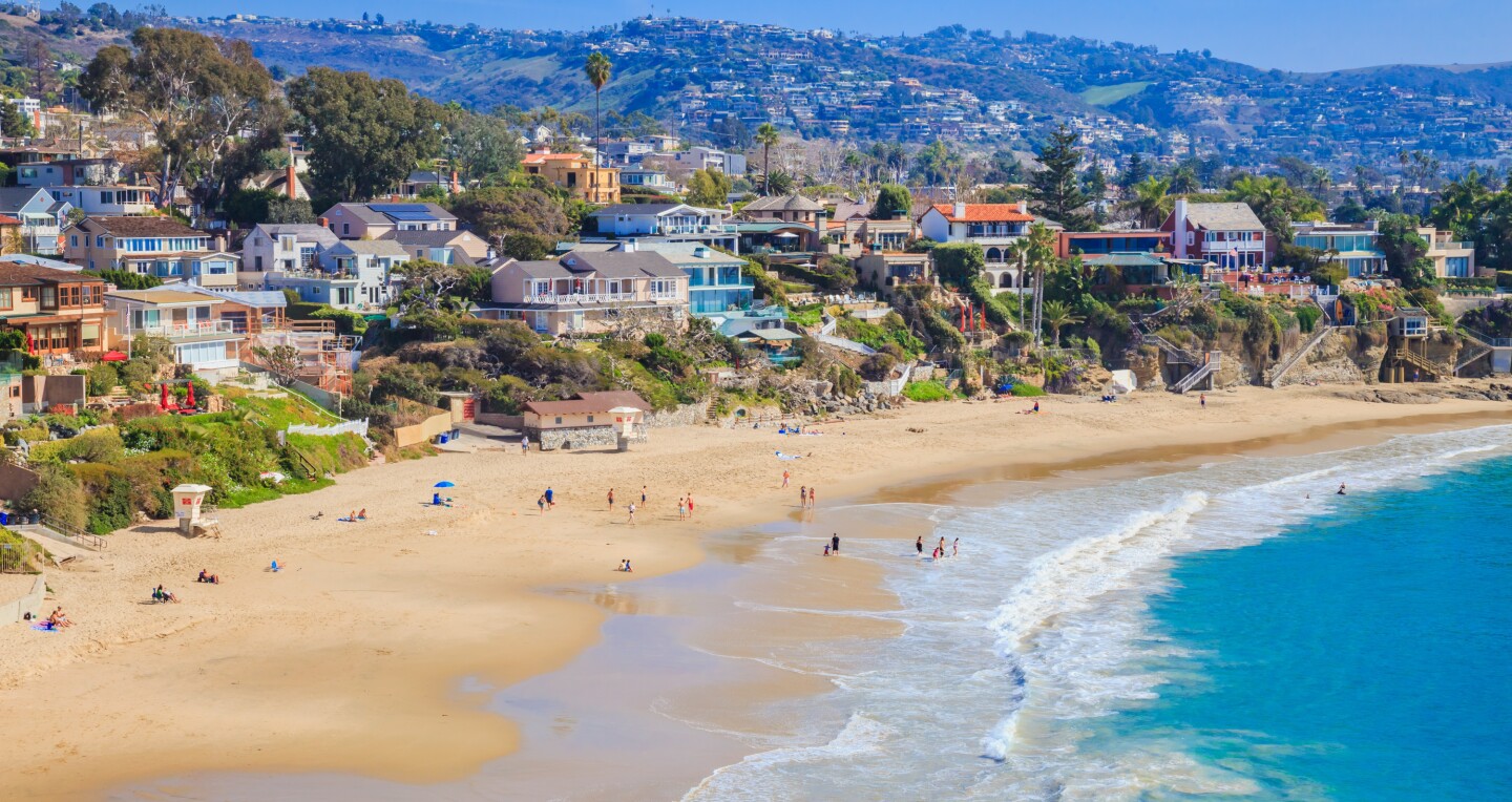 Crescent Bay of Laguna Beach, Orange County, California USA