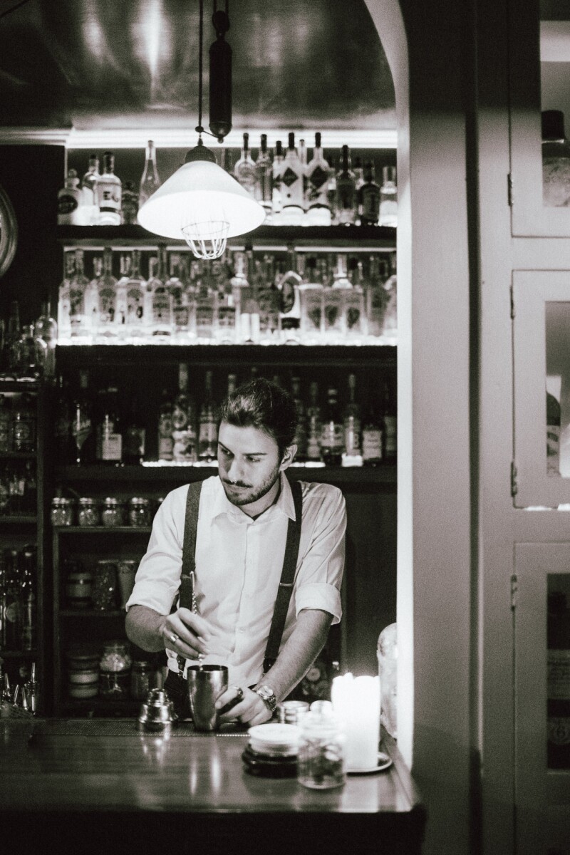 Bartender at The Jerry Thomas Speakeasy. Photo by Tanveer Badal