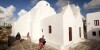 Tourists walking around the Paraportiani Church, Mykonos, Cyclades Islands, Greek Islands, Greece, Europe.
RM