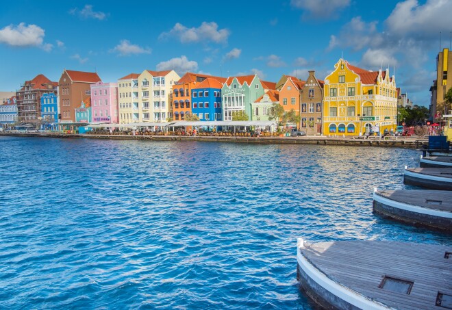 The Handelskade Waterfront in Curaçao