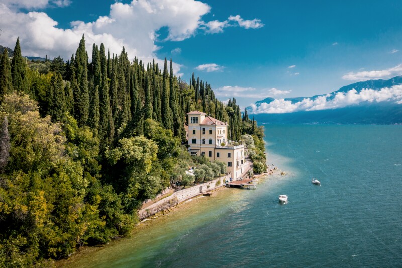 A villa on the coast of Lake Garda.