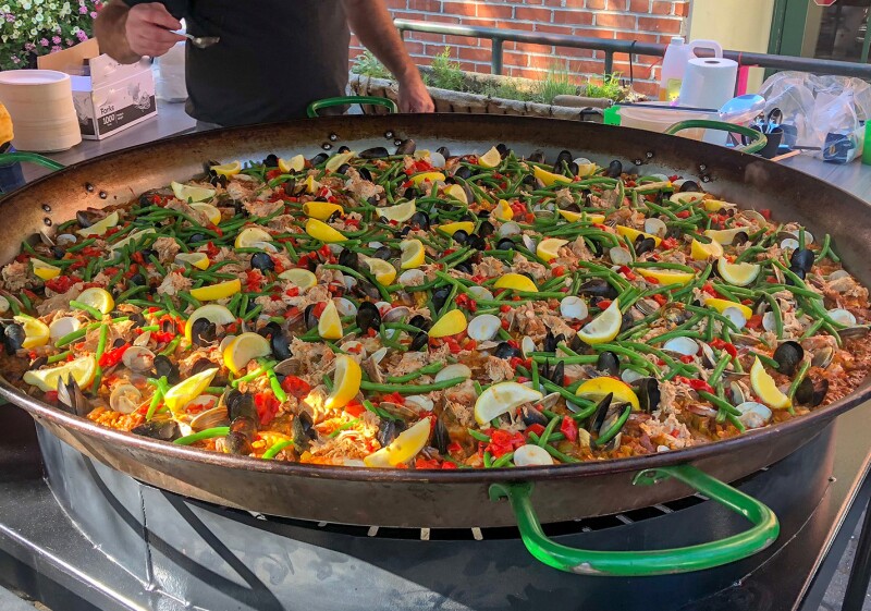 Dig into some Basque-style paella, served outside Boise’s Basque Market on select days.
