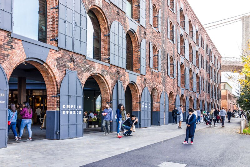 Stop by DUMBO for the views, shops, a top-tier theater, the Time Out Market, and more.