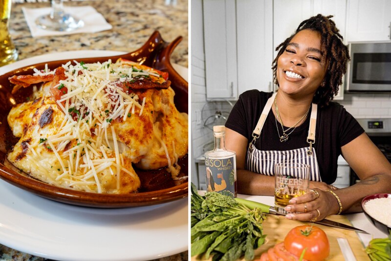A hot brown dish and chef and influencer Trent