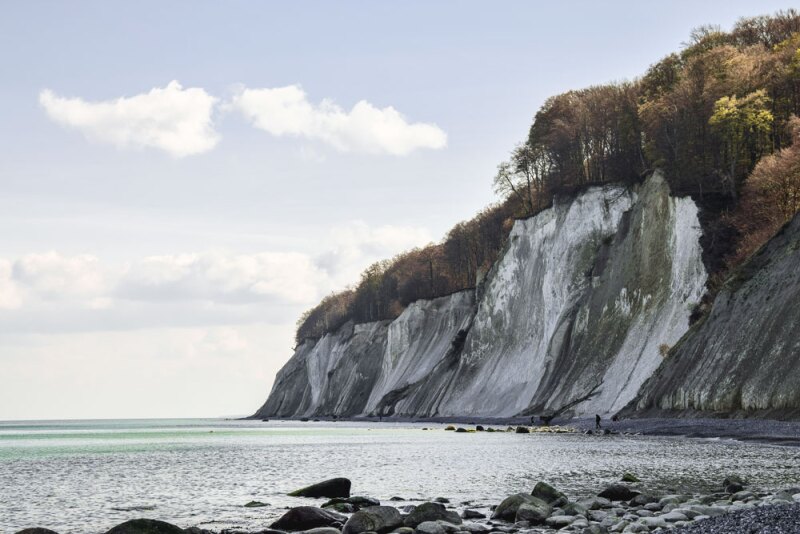 Germany's Jasmund National Park is home to beech forests and white chalk cliffs.