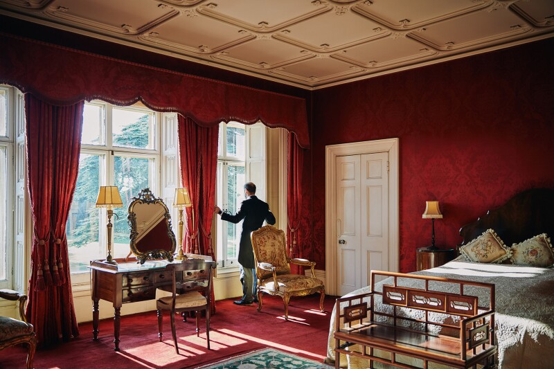The one-night stay at Highclere Castle includes butler service, of course.