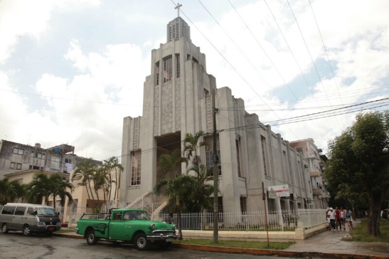 A diverse congregation worships at University Presbyterian Church in Havana's Vedado neighborhood.