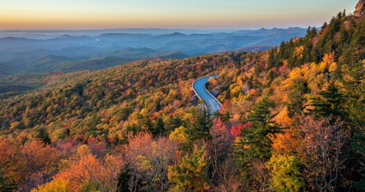 The Linn Cove Viaduct, at mile marker 304.4, was one of the most ambitious and technically challenging segments of the Blue Ridge Parkway.