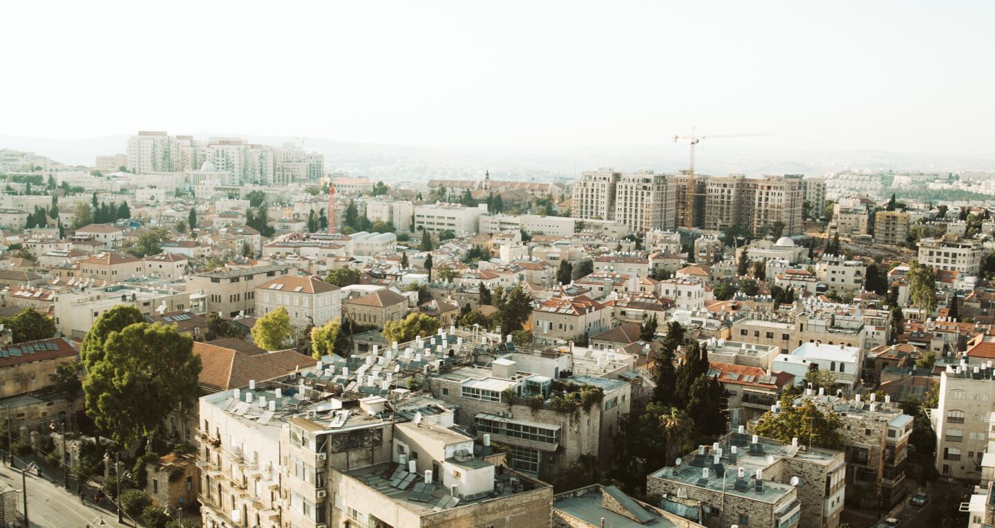 Residential buildings in downtown Haifa
