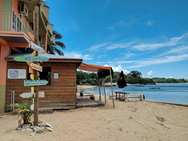 Calm waters by the beach in Tobago